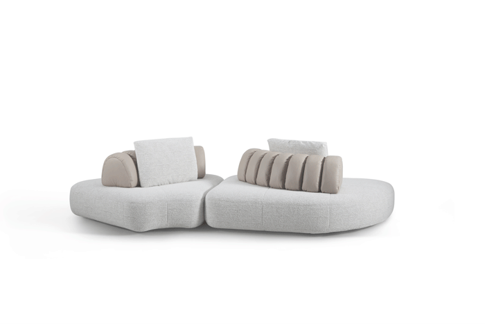 Modular sofa system with adjustable backrests designed by Yonoh, flexible seating concept for contemporary interiors video