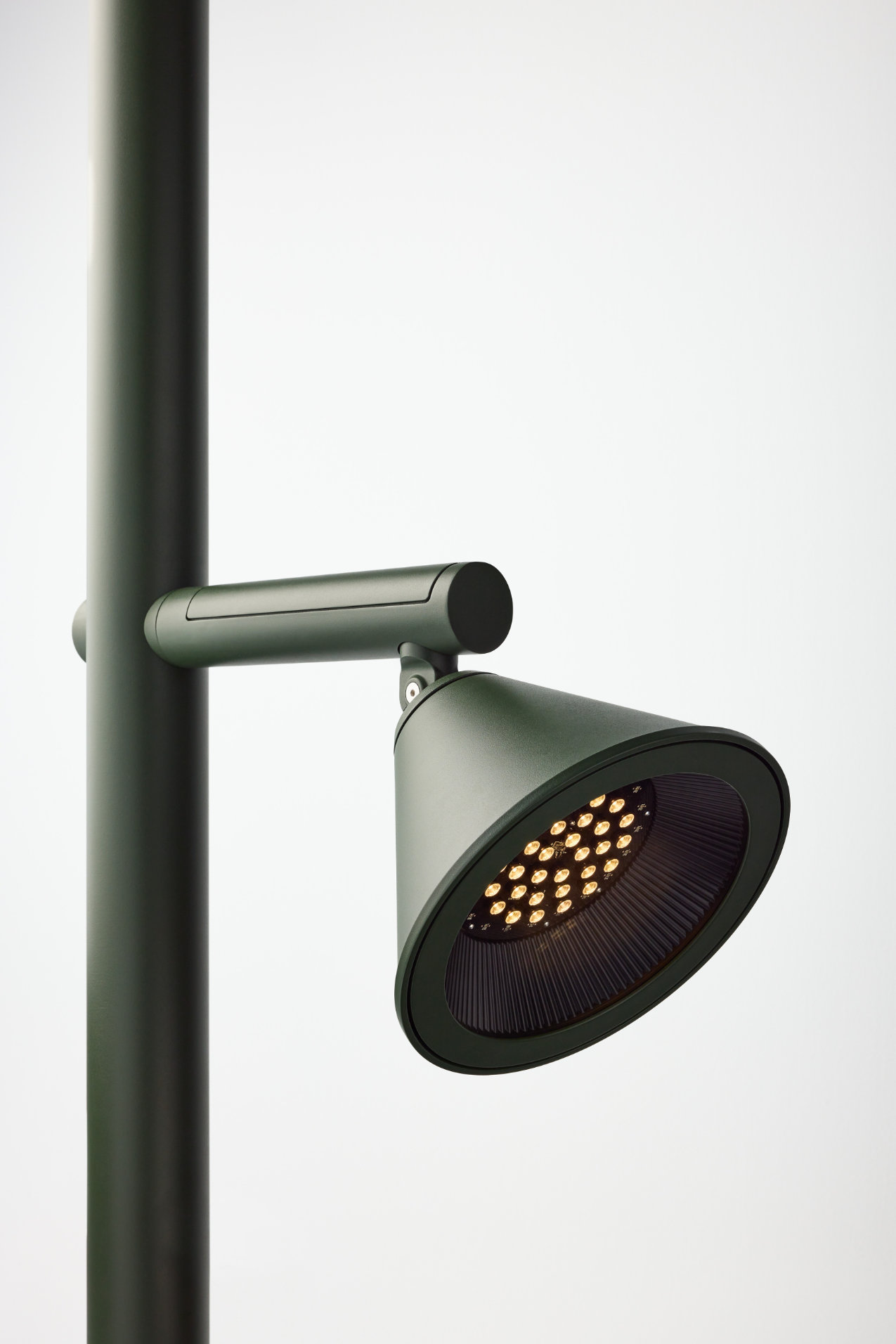 Moment streetlight, minimalist urban lighting design with a slim vertical profile