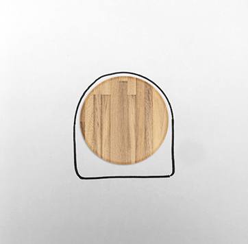 158 coffee table with handle in contemporary living room