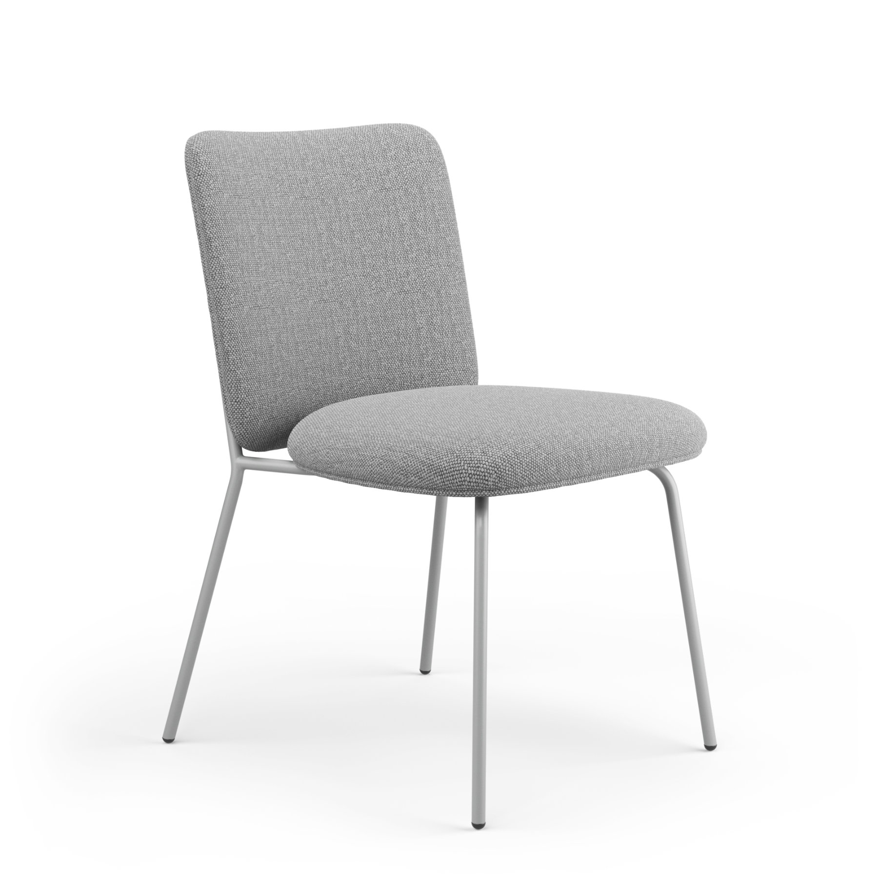 Contemporary upholstered chair with geometric backrest and elegant metal frame designed for comfort and versatility