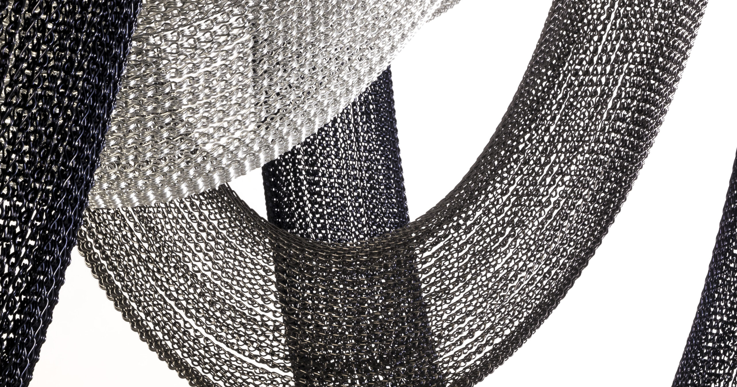 Aura lamp with aluminum mesh weaving light in contemporary interior