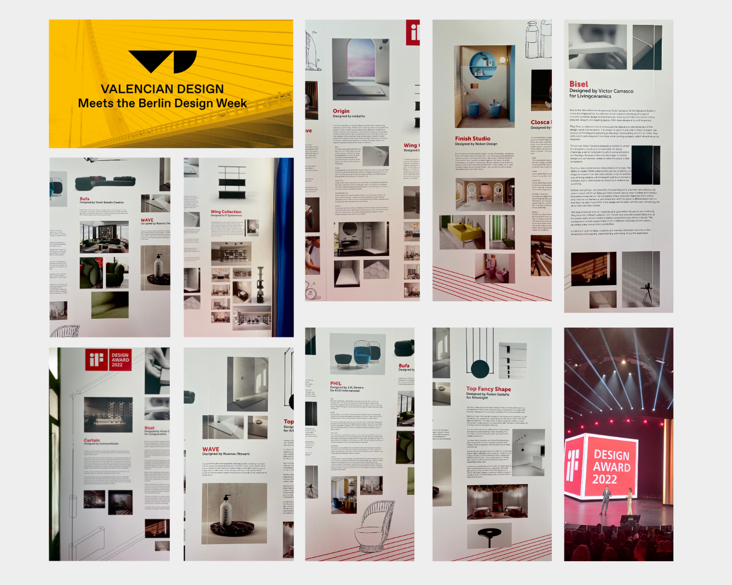 Installation view of Berlin Design Week 2022 showcasing contemporary design work in an international context