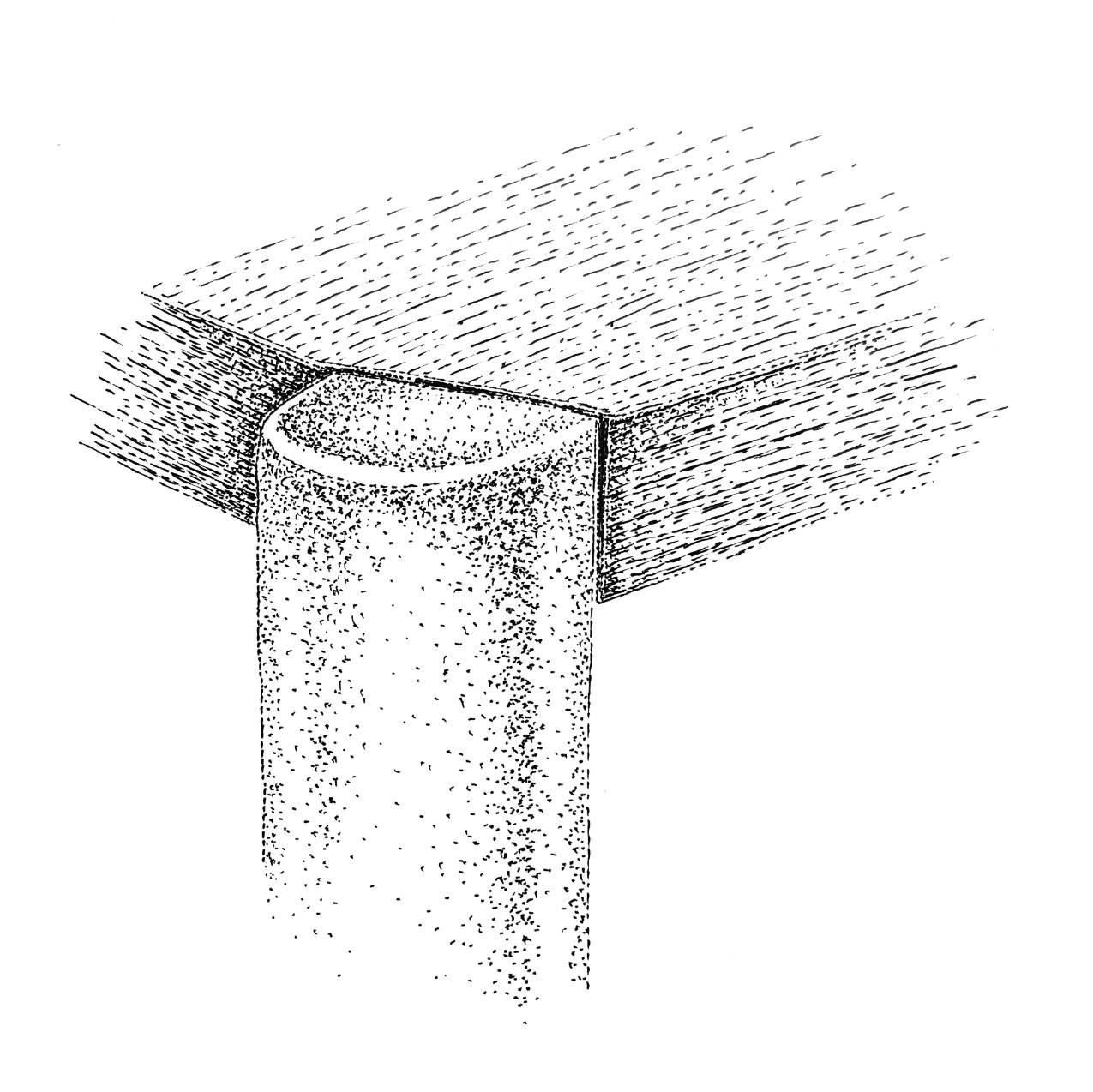 Open modular shelving system with clean lines and warm wood finish
