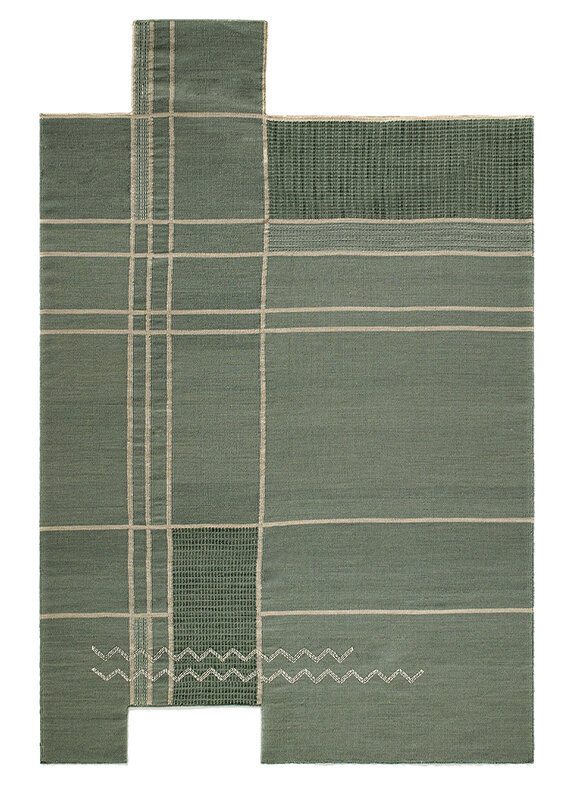 Caminos rug with textured pattern inspired by natural paths