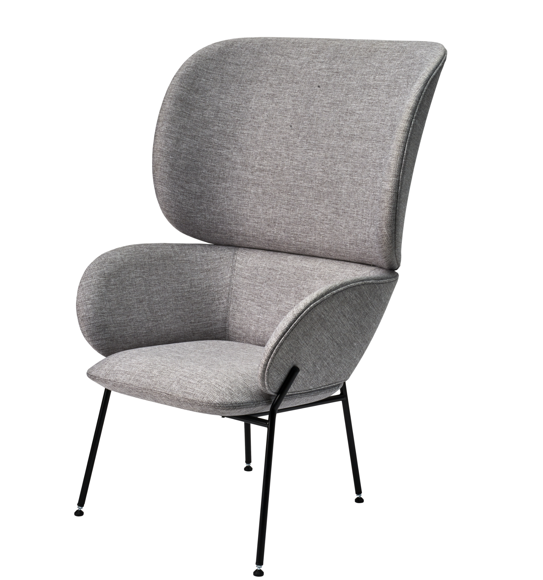 Carmen armchair in contemporary interior showing refined silhouette and tactile upholstery