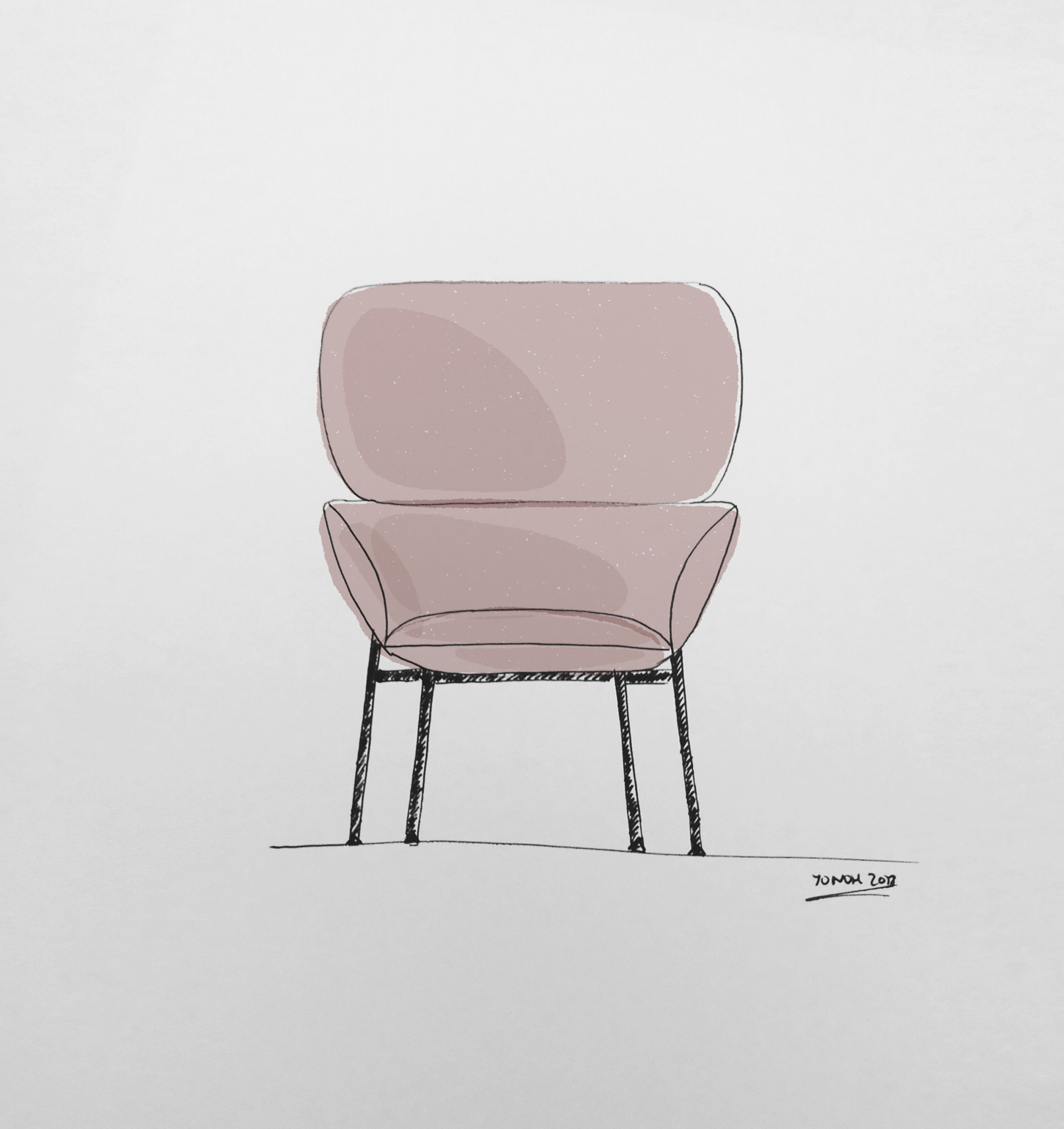 Carmen armchair in contemporary interior showing refined silhouette and tactile upholstery