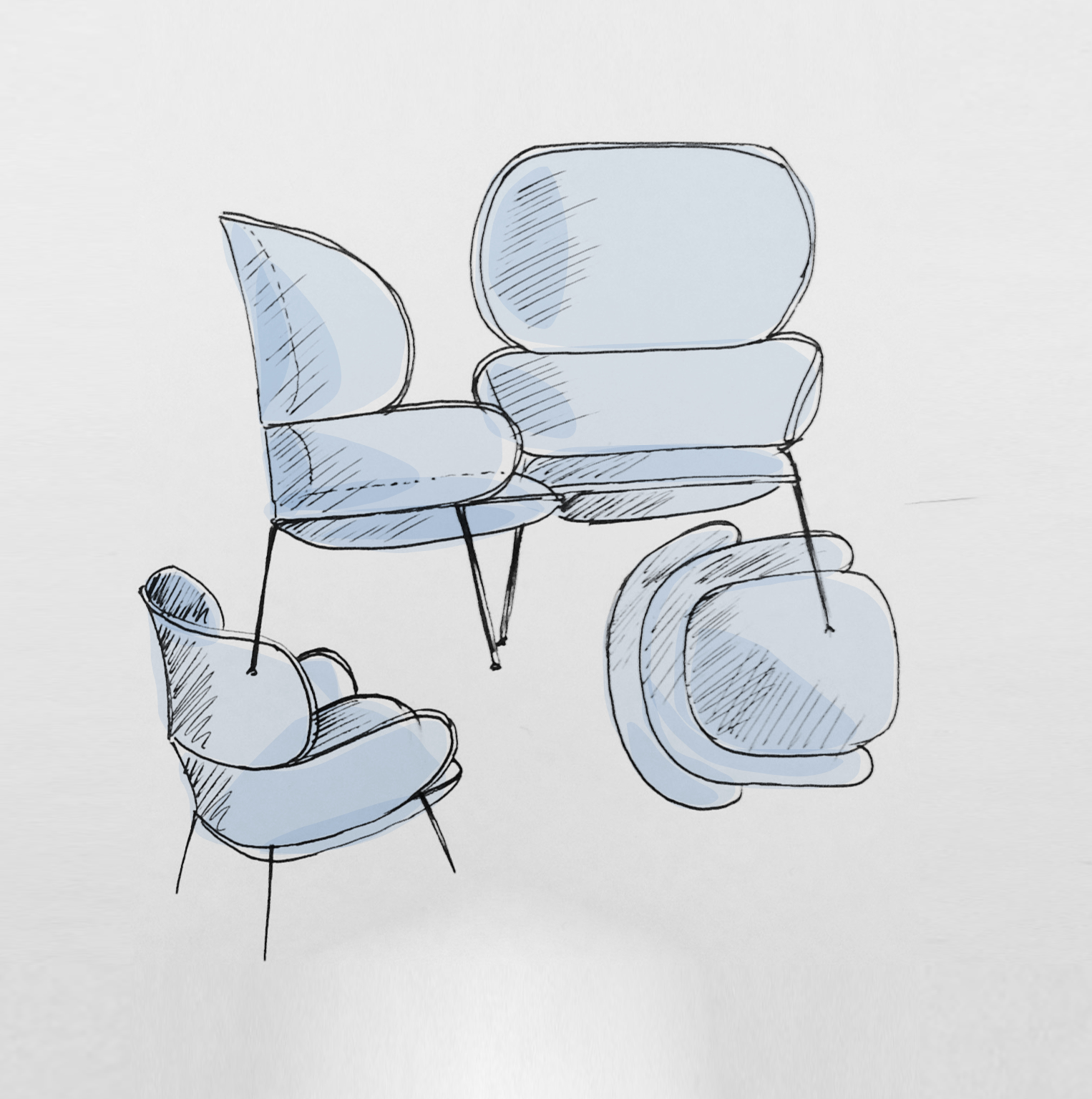 Carmen armchair in contemporary interior showing refined silhouette and tactile upholstery