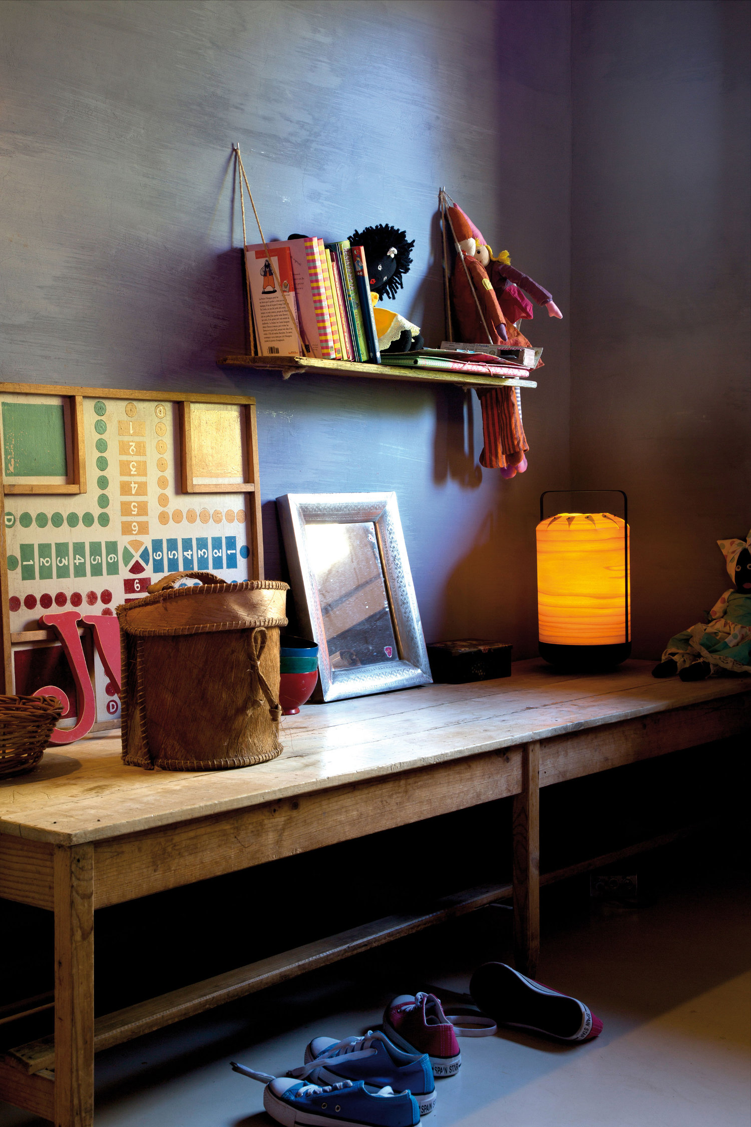 Chou lamp by LZF with folded silhouette illuminating interior