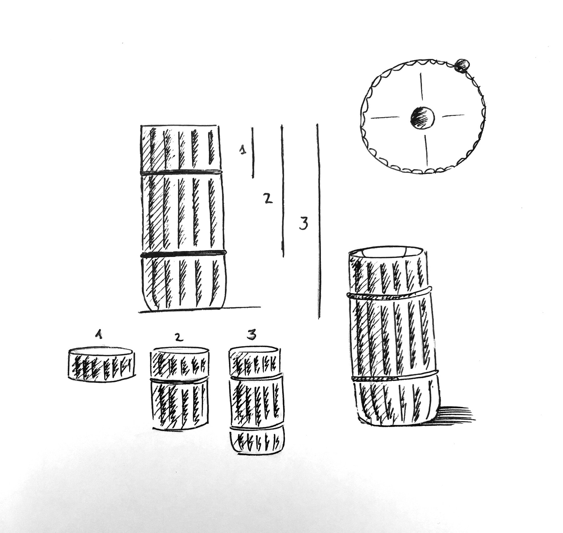 Column bathroom installation featuring vertical elements in contemporary interior