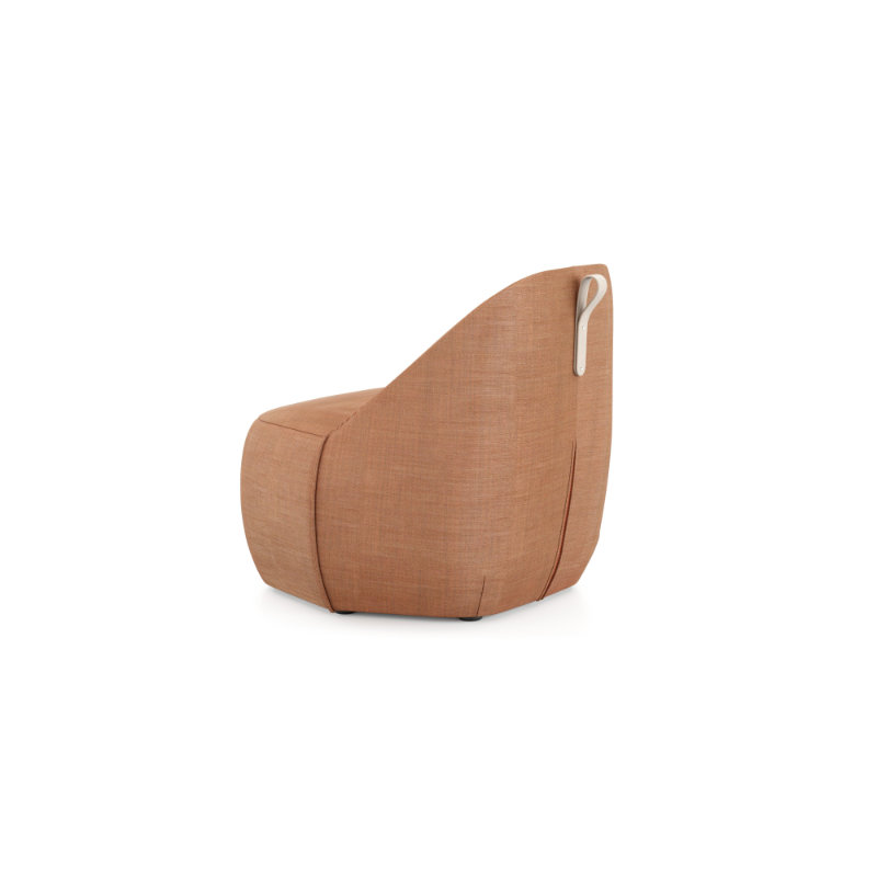 Modular seating configuration formed by hexagonal upholstered units in an open workspace