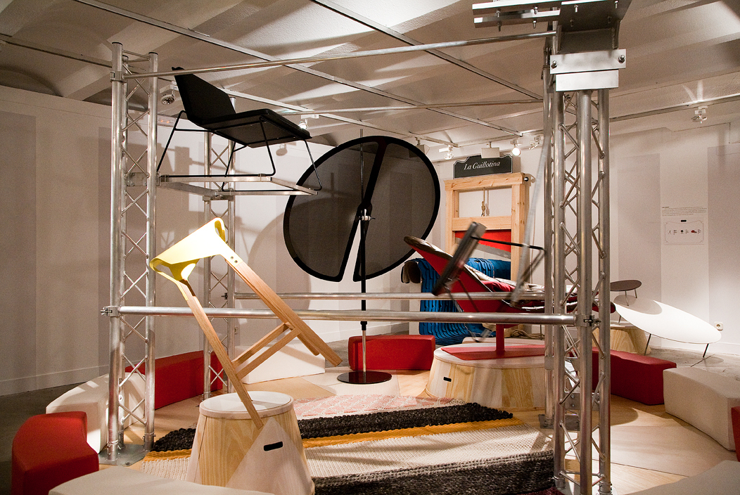 Installation view of Design Circus 2009 exhibition highlighting a range of experimental contemporary design works