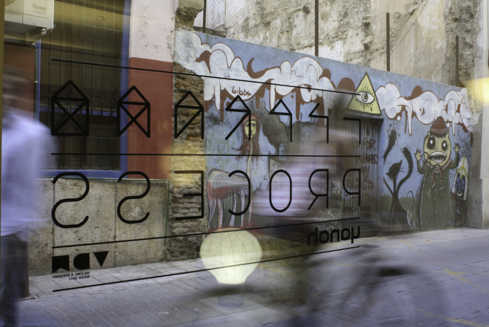 Installation view of Process 2011 exhibition presenting design work exploring methodology, iteration and making