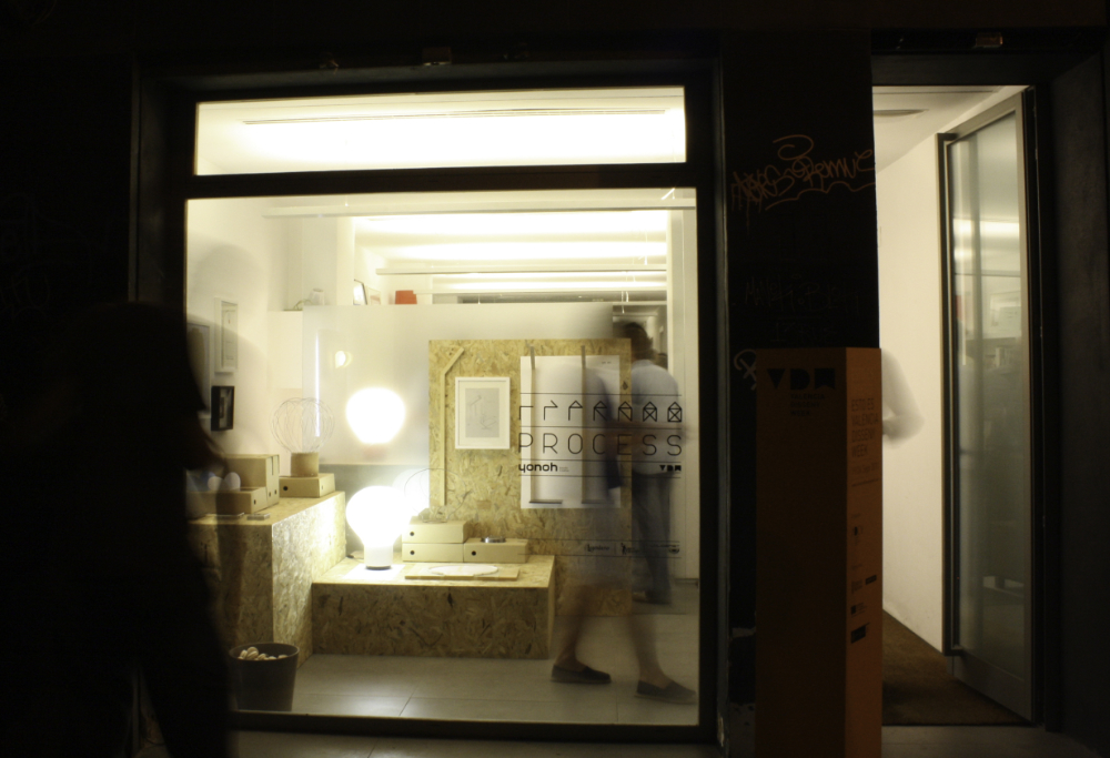 Installation view of Process 2011 exhibition presenting design work exploring methodology, iteration and making