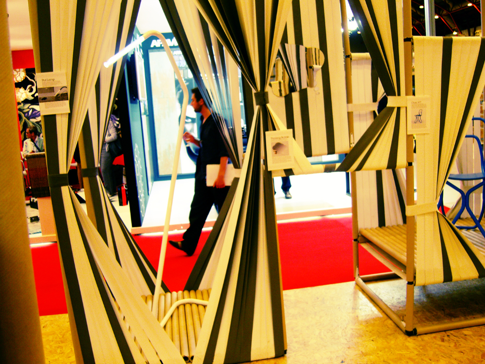 Installation view of Eyes on Spanish Design 2009 exhibition presenting contemporary Spanish design projects