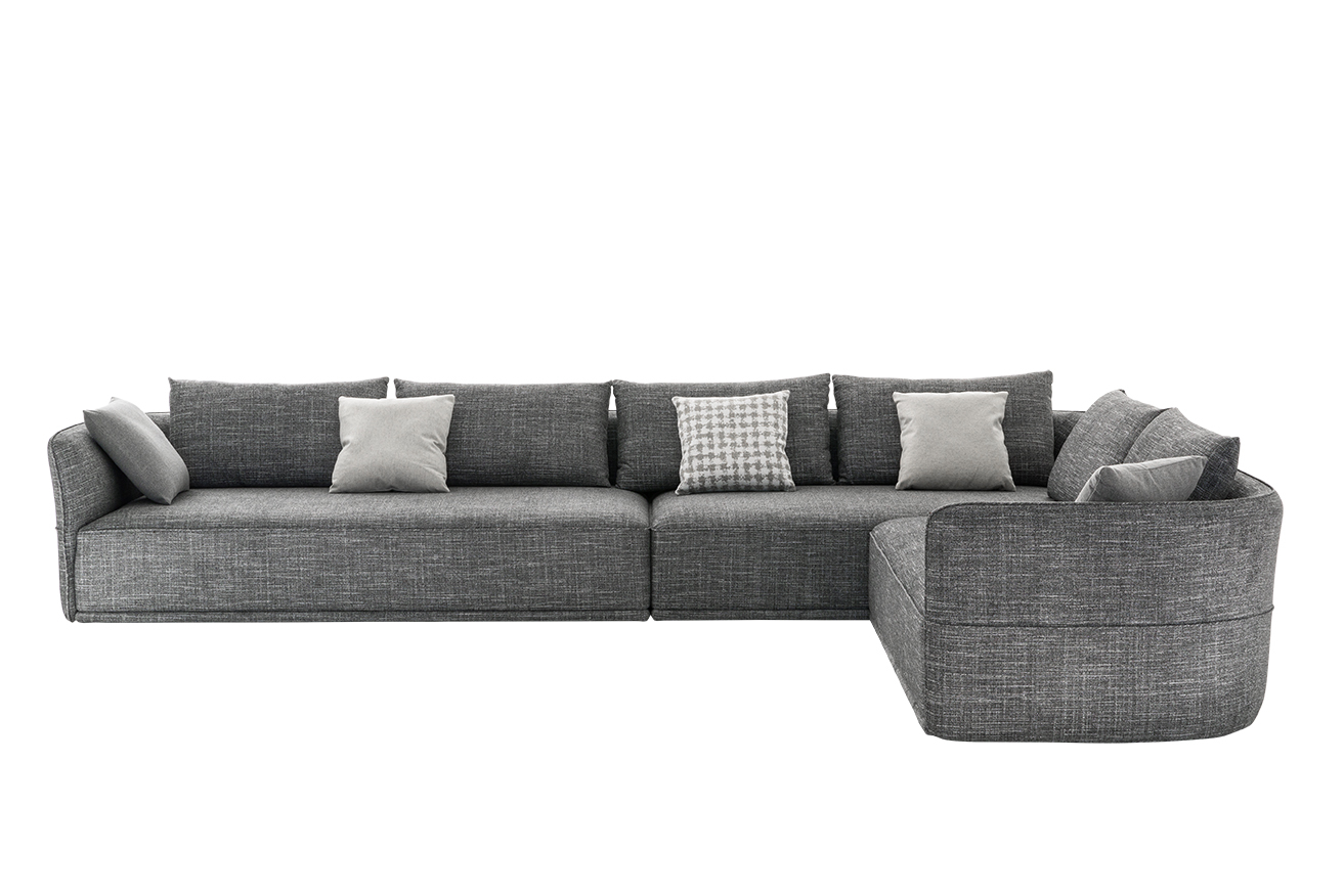 Fil sofa in contemporary interior showing slender profile and balanced form