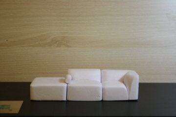 Flora modular sofa system in contemporary interior with varied configurations