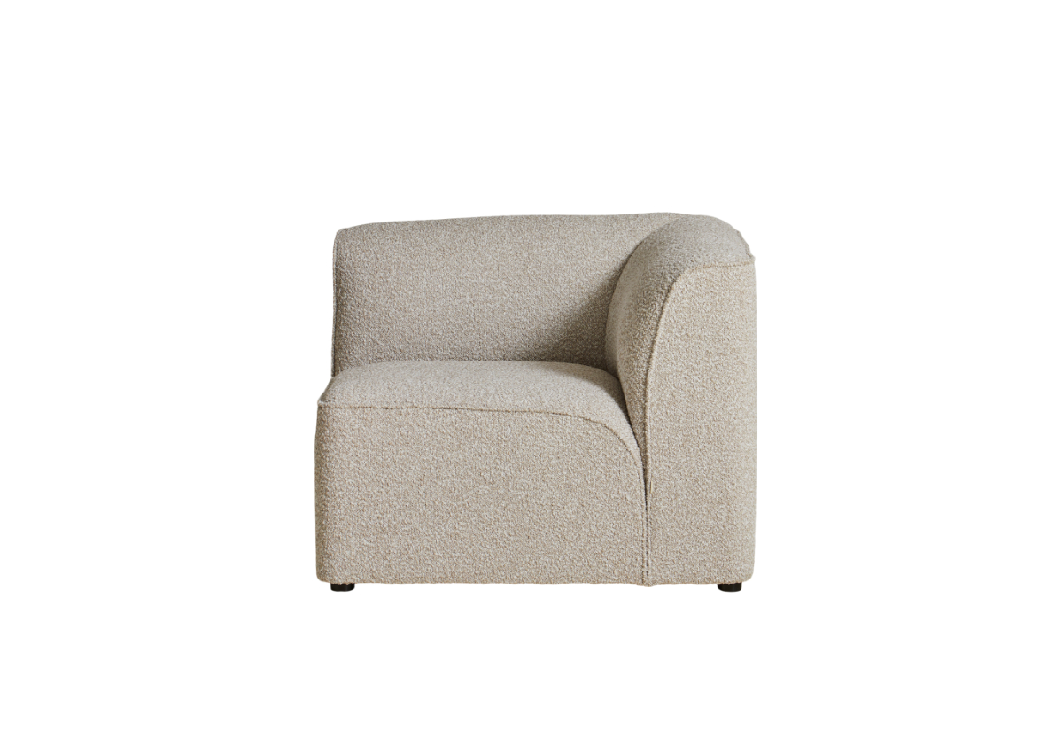 Flora modular sofa system in contemporary interior with varied configurations