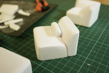 Flora modular sofa system in contemporary interior with varied configurations