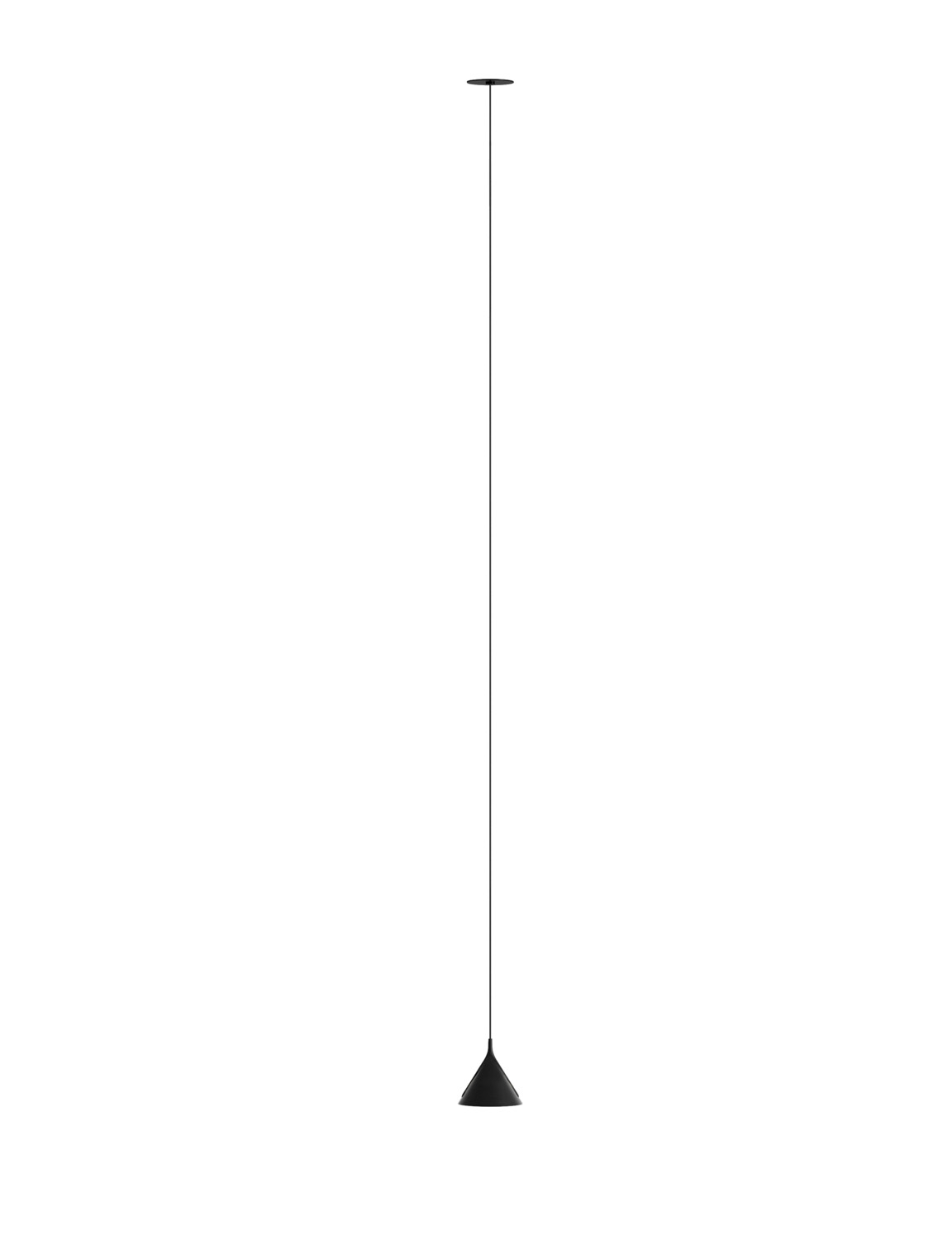 Jewel sustainable lamp with minimalist form and warm light in interior