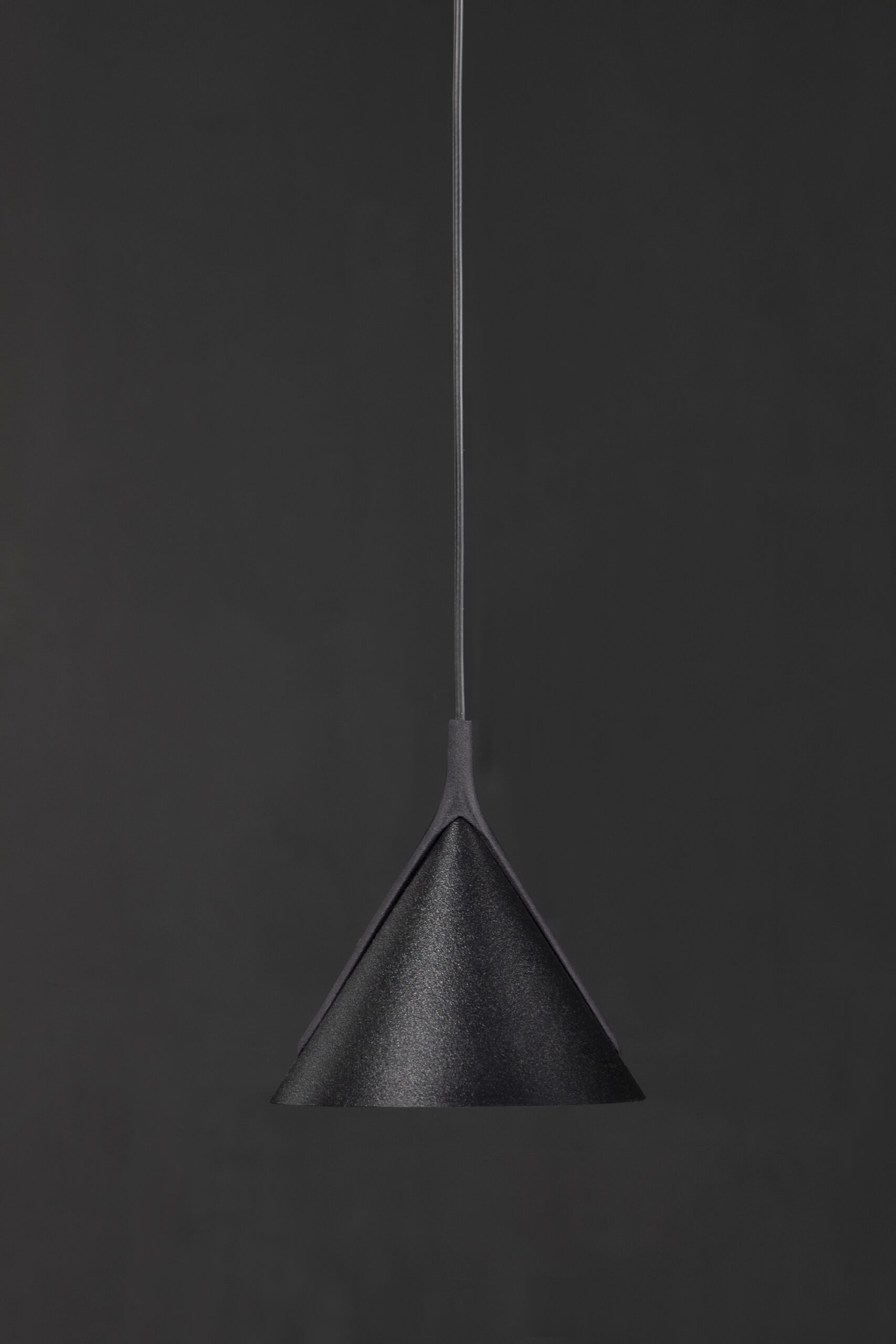 Jewel sustainable lamp with minimalist form and warm light in interior