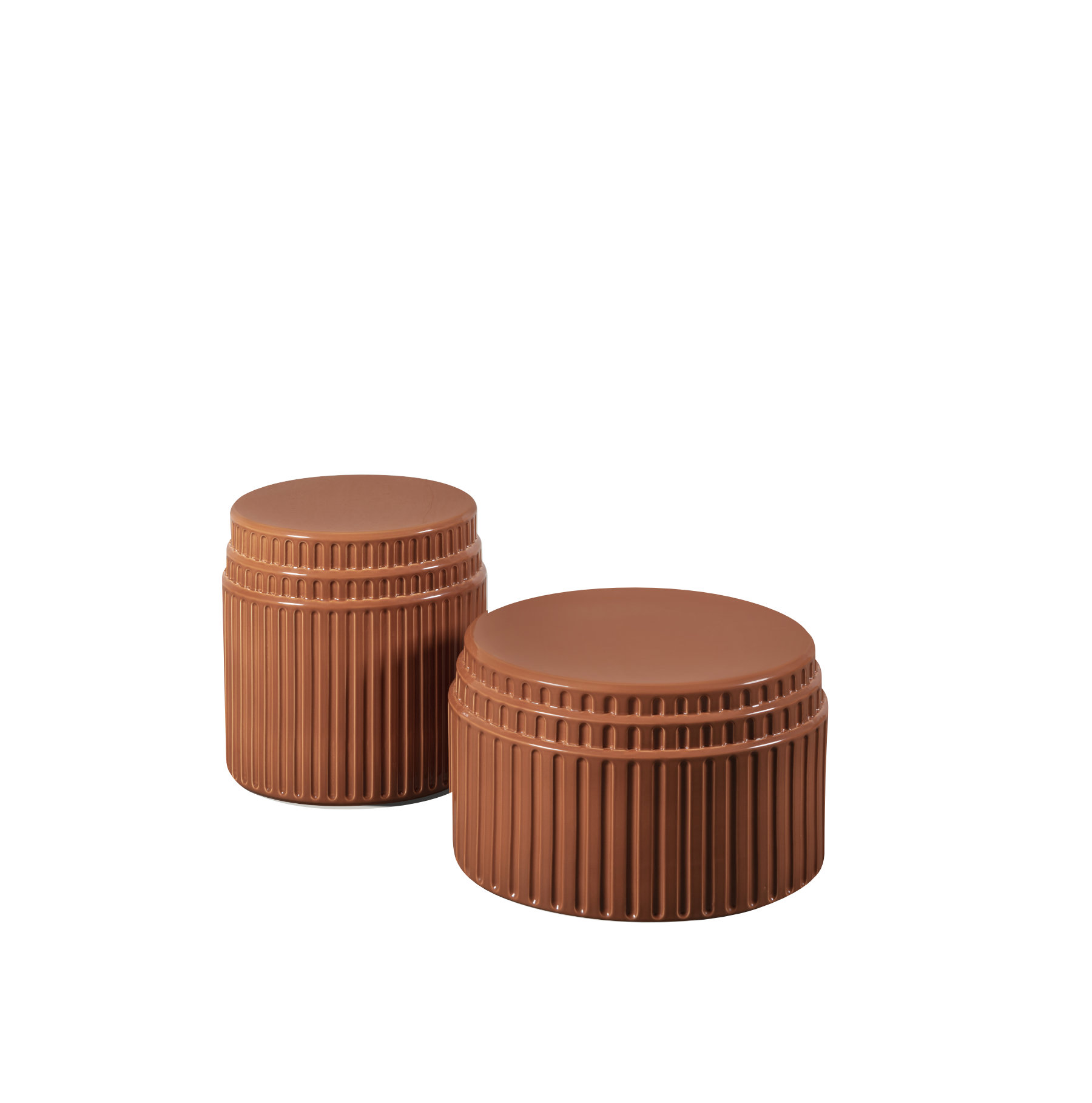 Kolos ceramic coffee table in contemporary interior