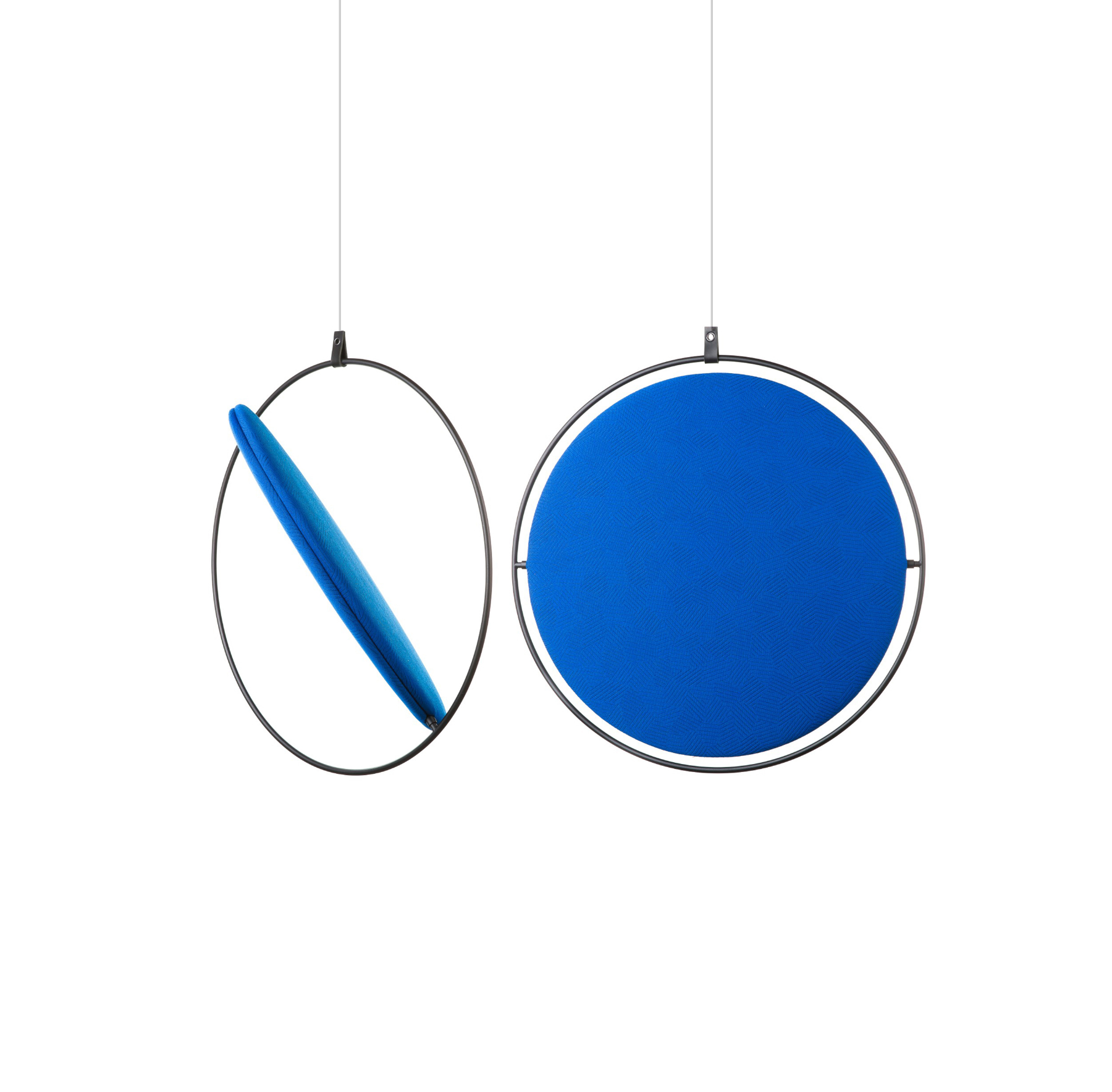 Lunar acoustic panel with rhythmic surface in contemporary interior