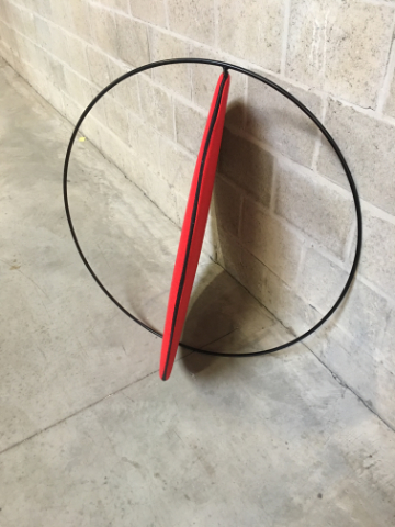 Lunar acoustic panel with rhythmic surface in contemporary interior