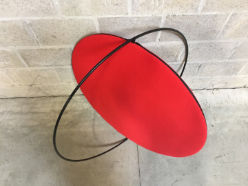 Lunar acoustic panel with rhythmic surface in contemporary interior