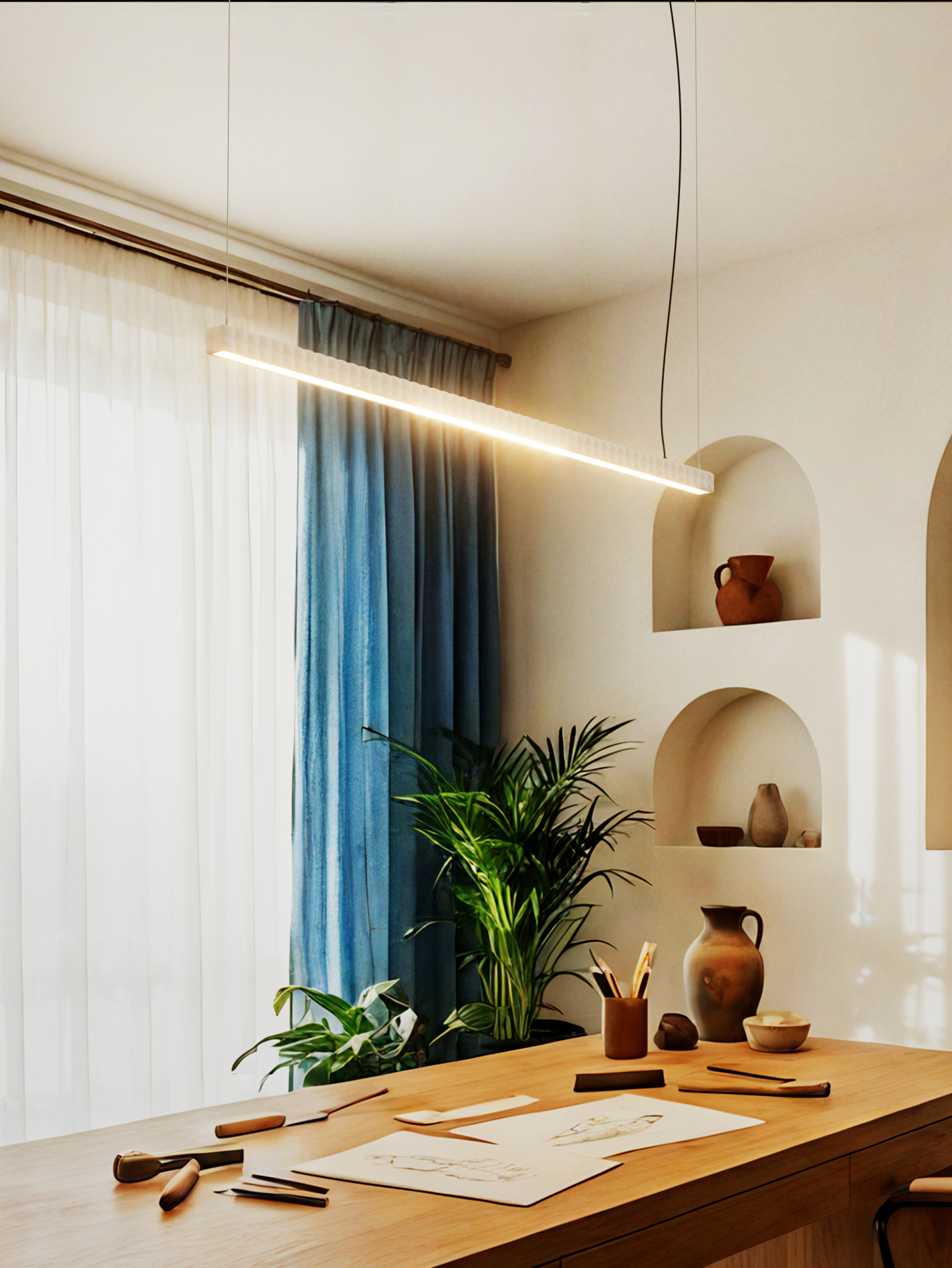 nuvol pendant light design for bpm lighting