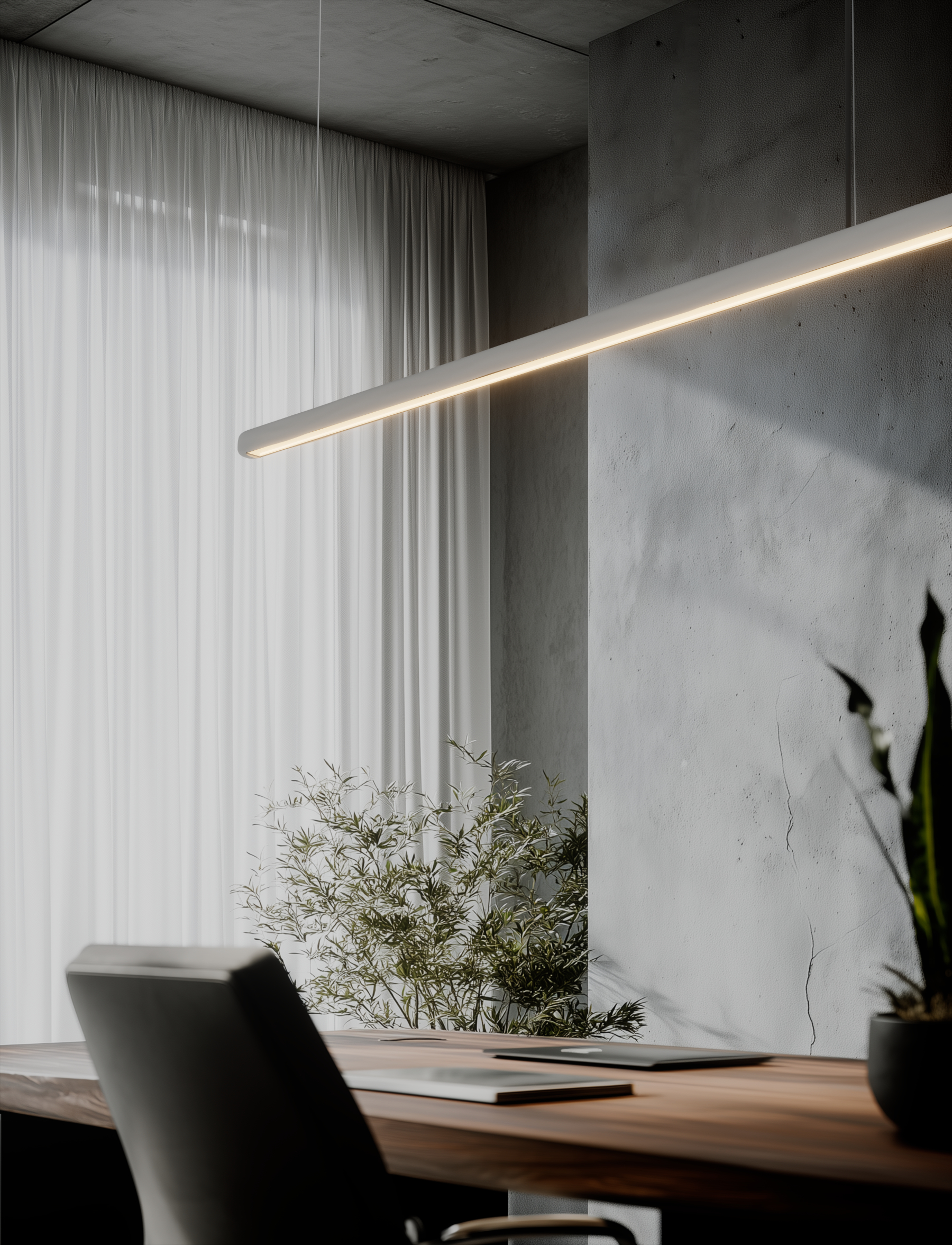 Mediterranean Collection ceiling luminaire in Crismosil featuring radial textured surface and warm integrated LED light