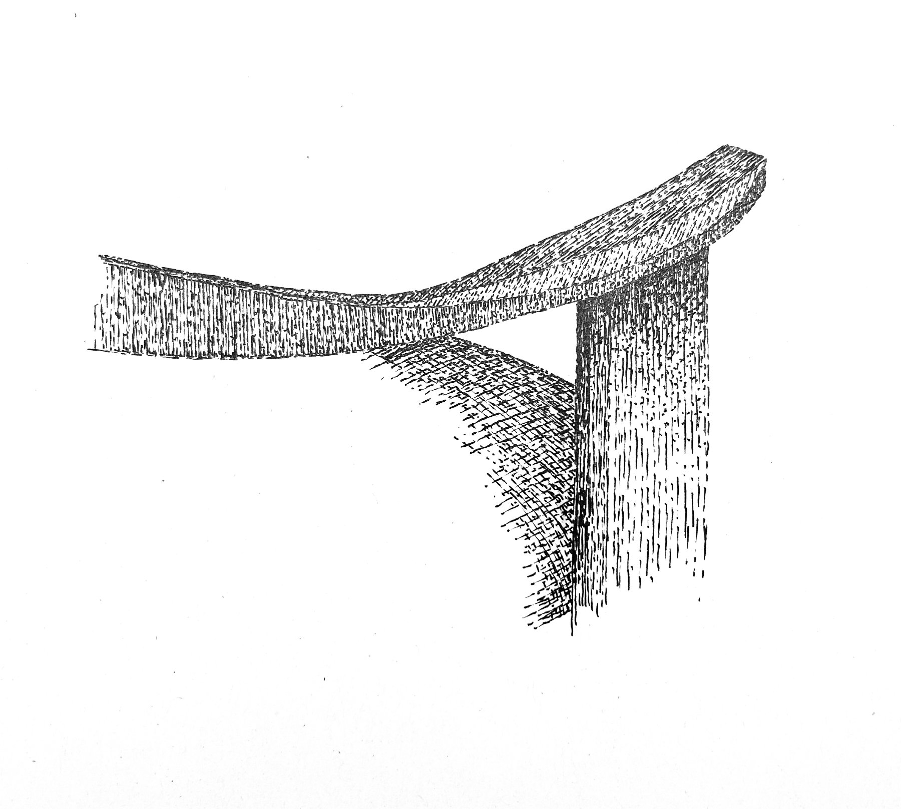 Image of the Nebula chair showcasing its embracing solid wood backrest from a three-quarter angle.