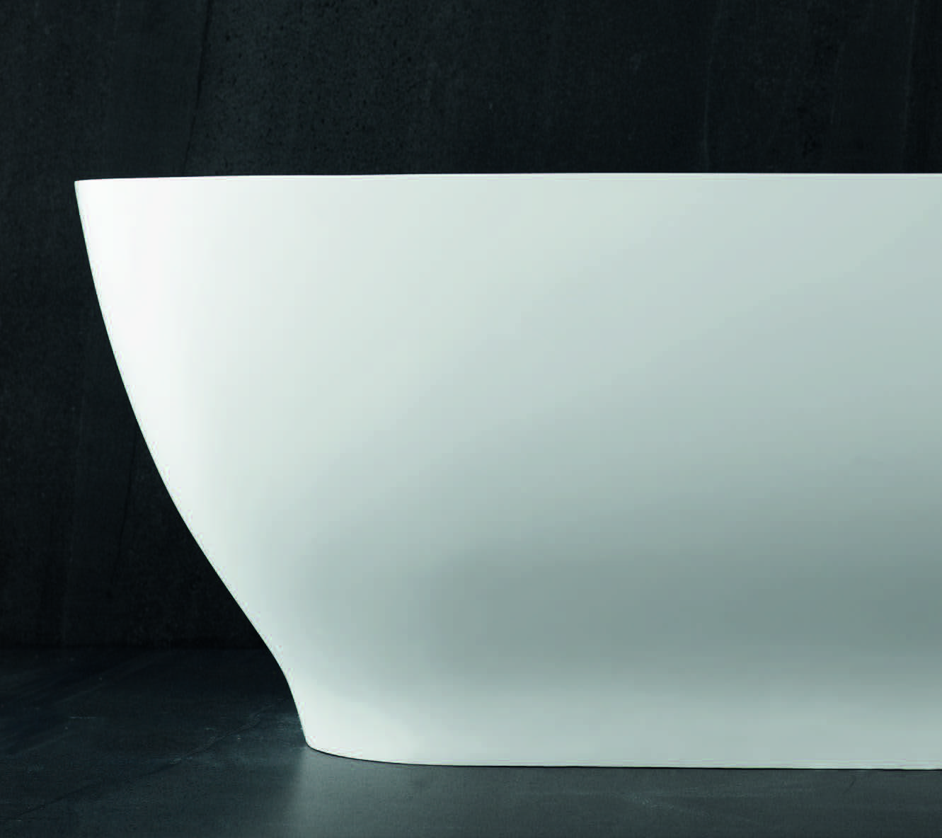 Pure bathroom collection by Yonoh for Porcelanosa with KRION basins and minimalist geometry