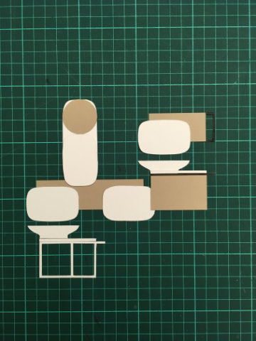 Pure bathroom collection by Yonoh for Porcelanosa with KRION basins and minimalist geometry