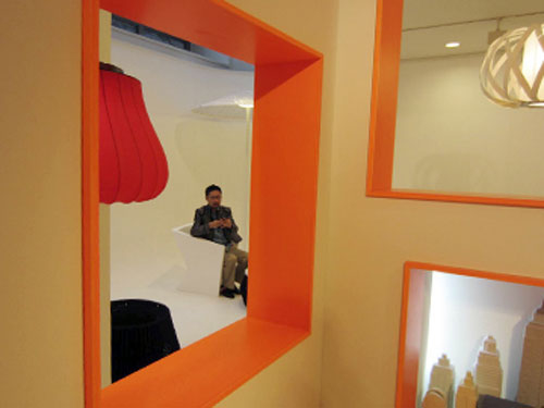 Installation view of SpainaLight 2011 exhibition highlighting contemporary lighting design works