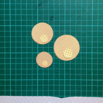 Sun lamp by Yonoh for Marset with layered materials reflecting light