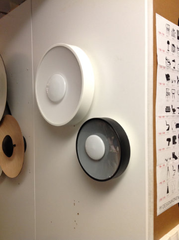 Sun lamp by Yonoh for Marset with layered materials reflecting light