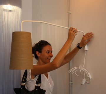 Tali lamp family with soft organic silhouettes in interior space