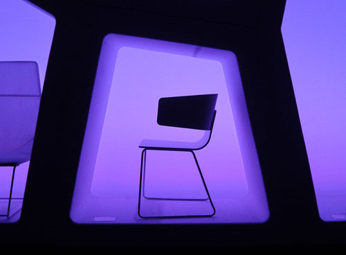 Detail of objects exhibited at “Spain Emotion 2008”, highlighting refined form, material presence and minimalist language