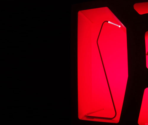 Detail of objects exhibited at “Spain Emotion 2008”, highlighting refined form, material presence and minimalist language