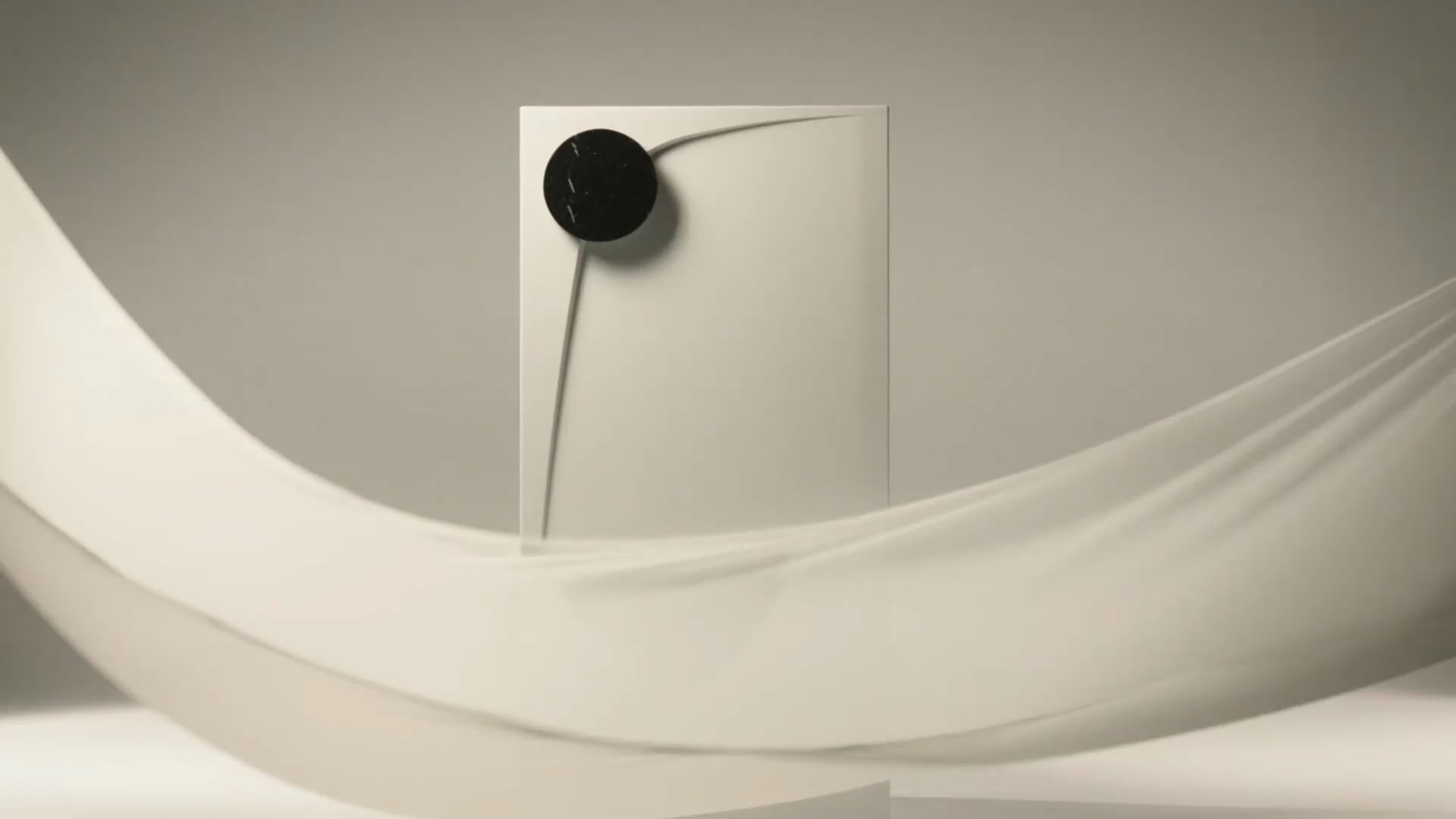 Rectangular Wave shower tray with integrated circular natural stone grate in modern bathroom setting