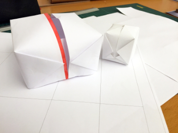 Ori pouf with soft organic silhouette in contemporary interior