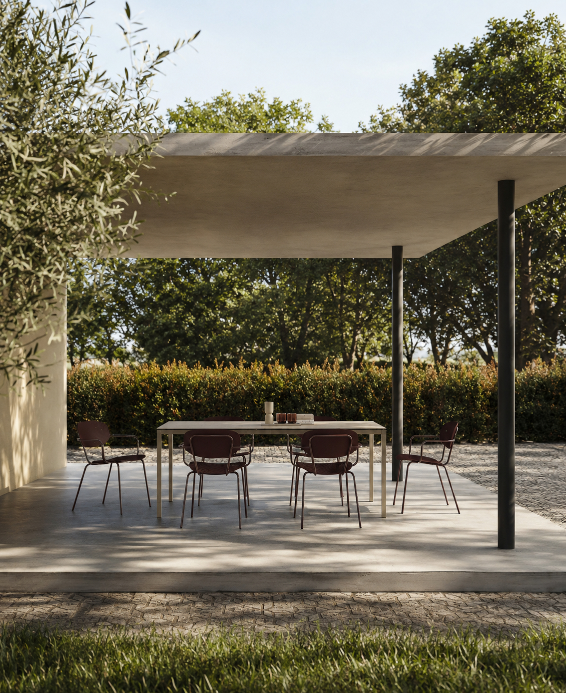 vairea outdoor chair in a beautiful terrace
